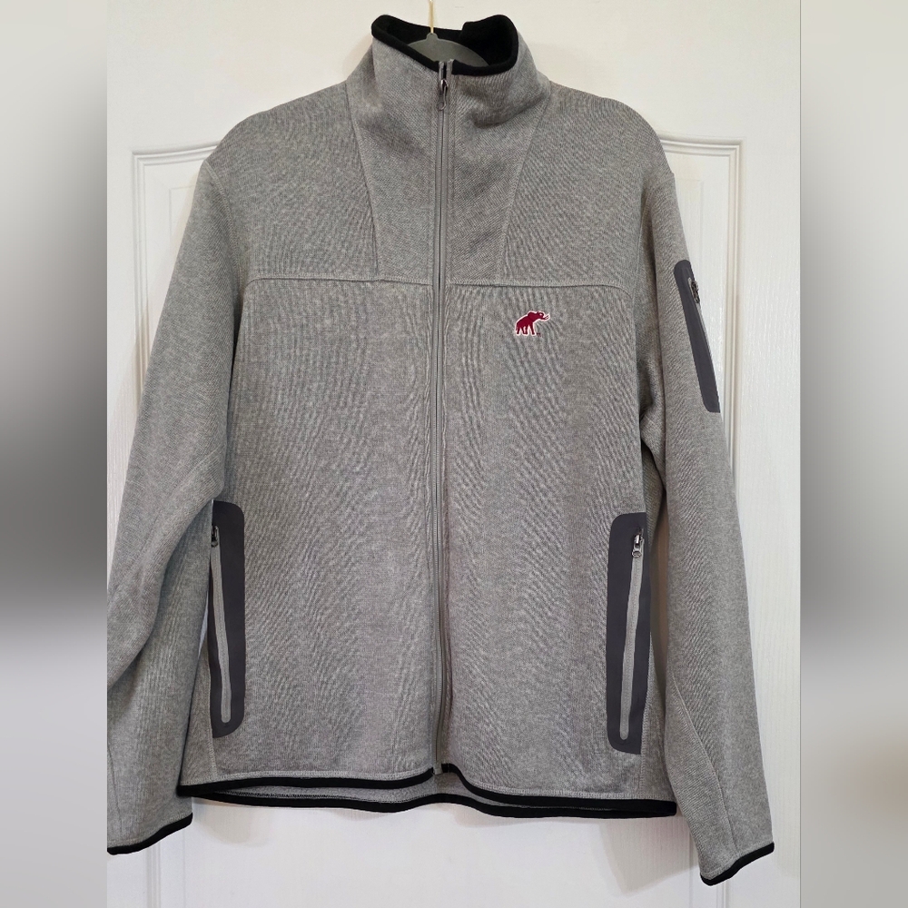 Men's Gray Full-Zip Jacket